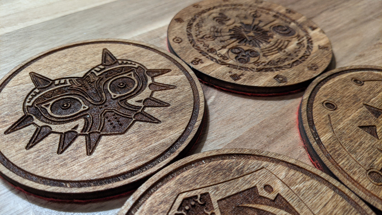 Zelda Wood Coasters