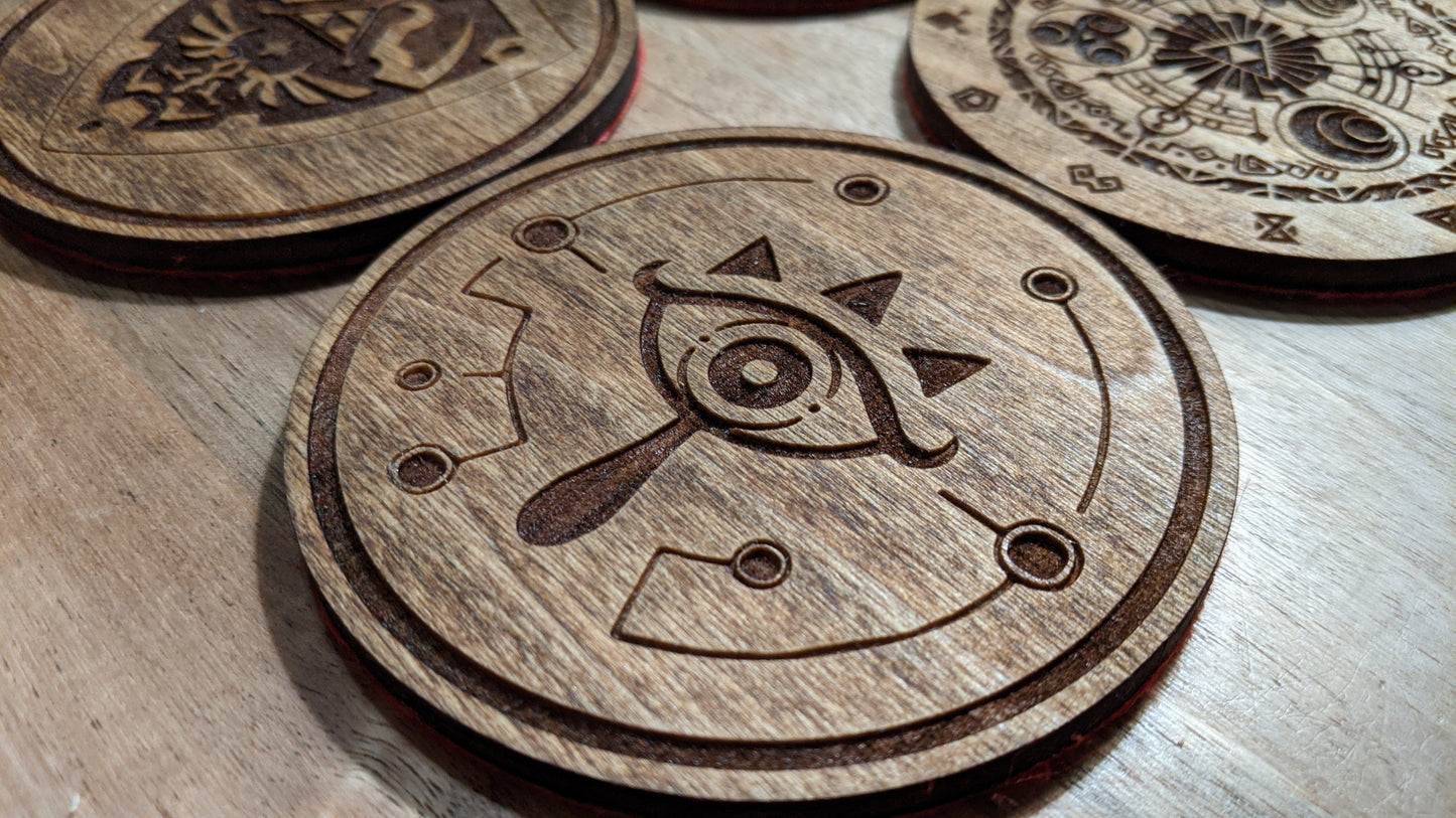 Zelda Wood Coasters