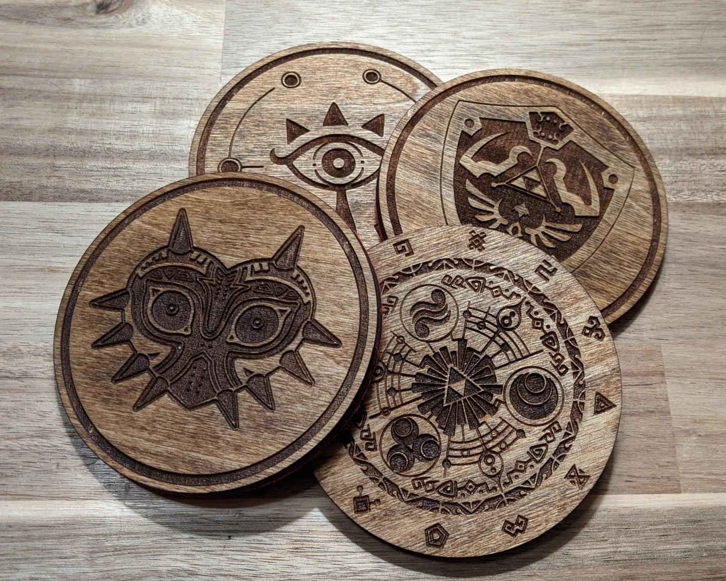 Zelda Wood Coasters