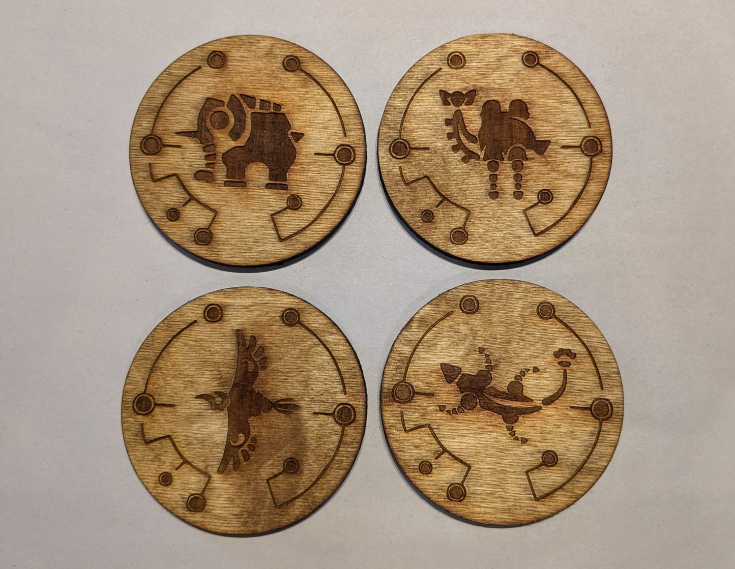 Zelda Divine Beast Wood Coasters