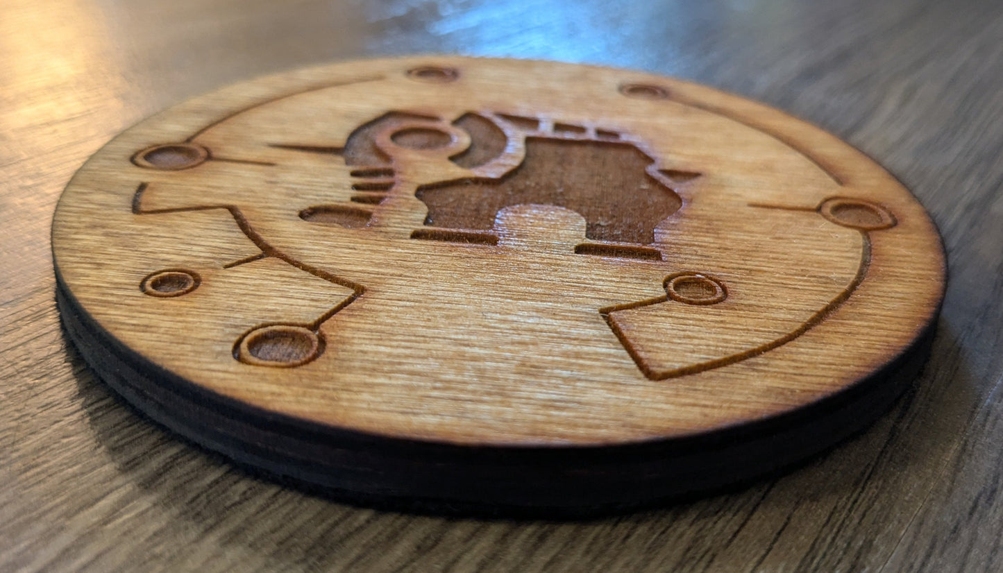 Zelda Divine Beast Wood Coasters