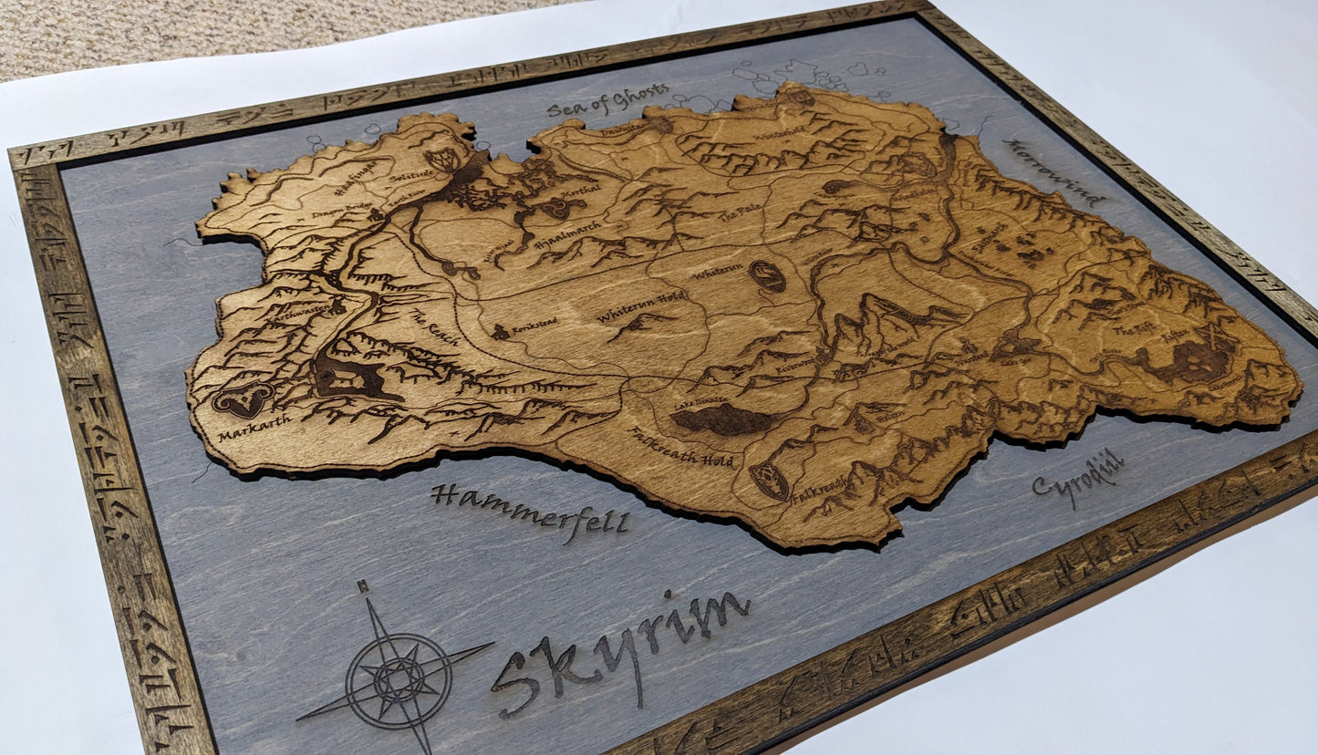 Massive Skyrim World Map