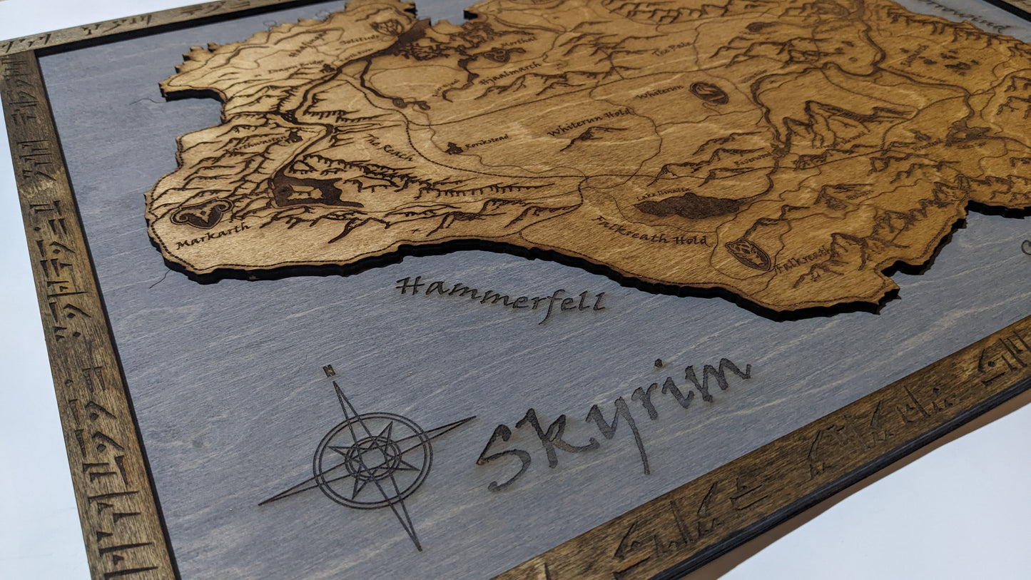 Massive Skyrim World Map